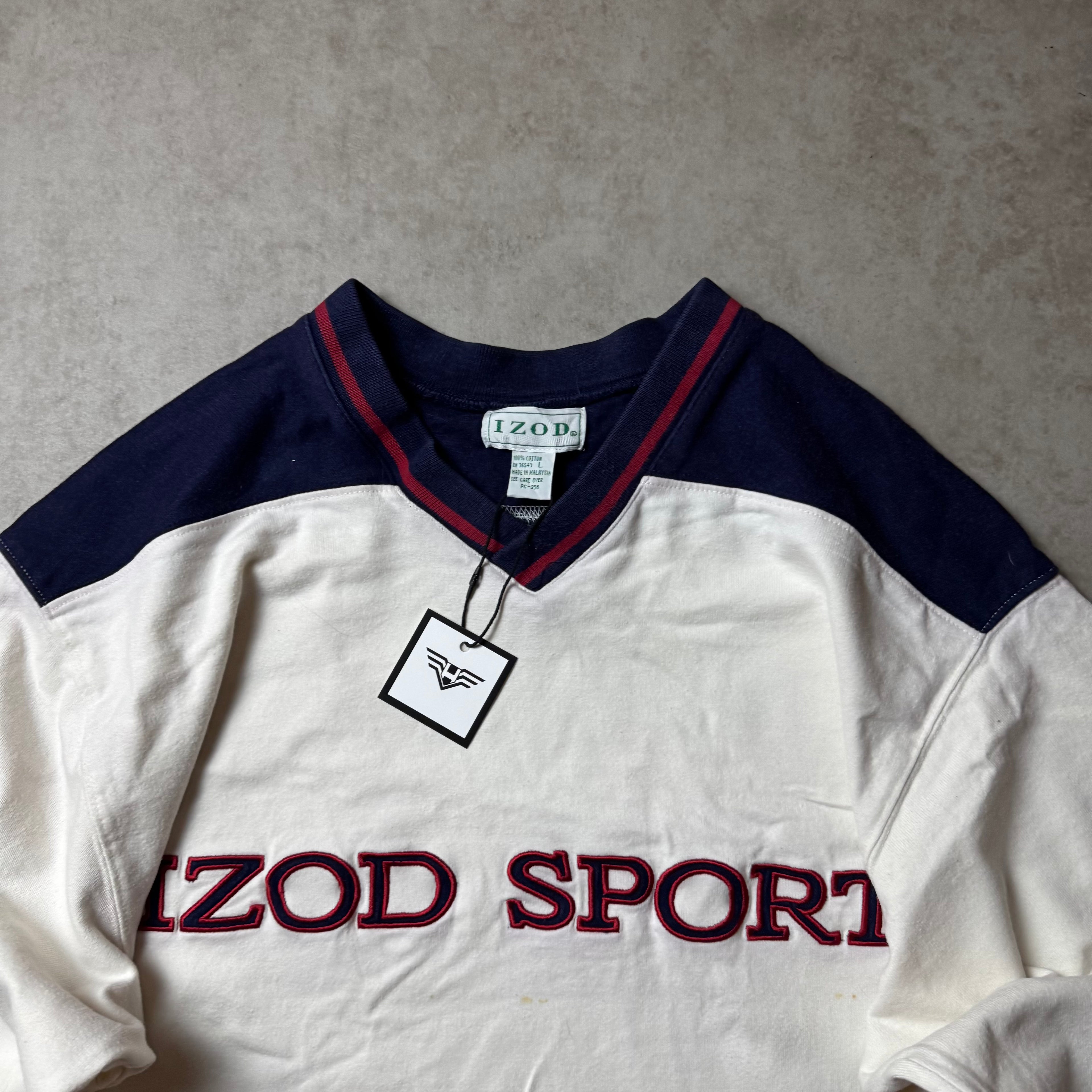 White IZOD Sweatshirt - Size L