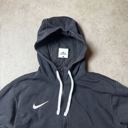 Black Nike Zip Up Hoodie - M