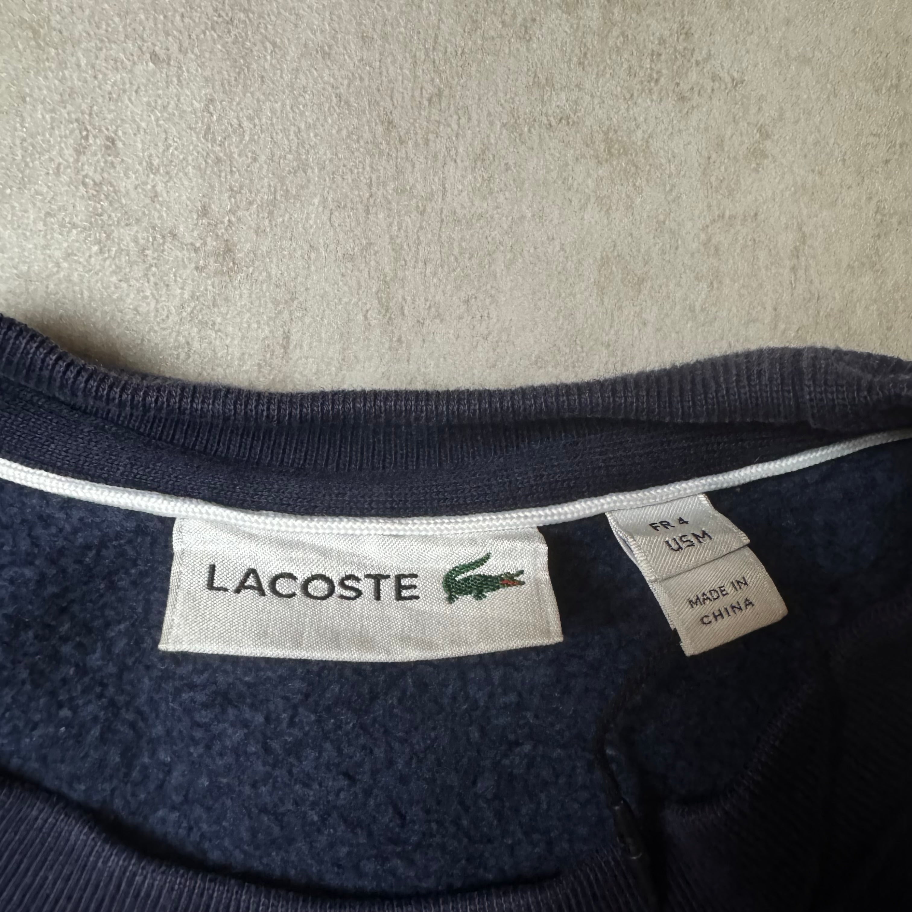 Dark Blue Lacoste Sweatshirt - Size M