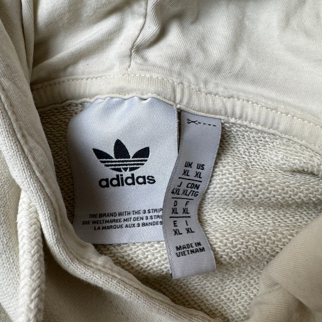 White Adidas Graphic Hoodie - XL