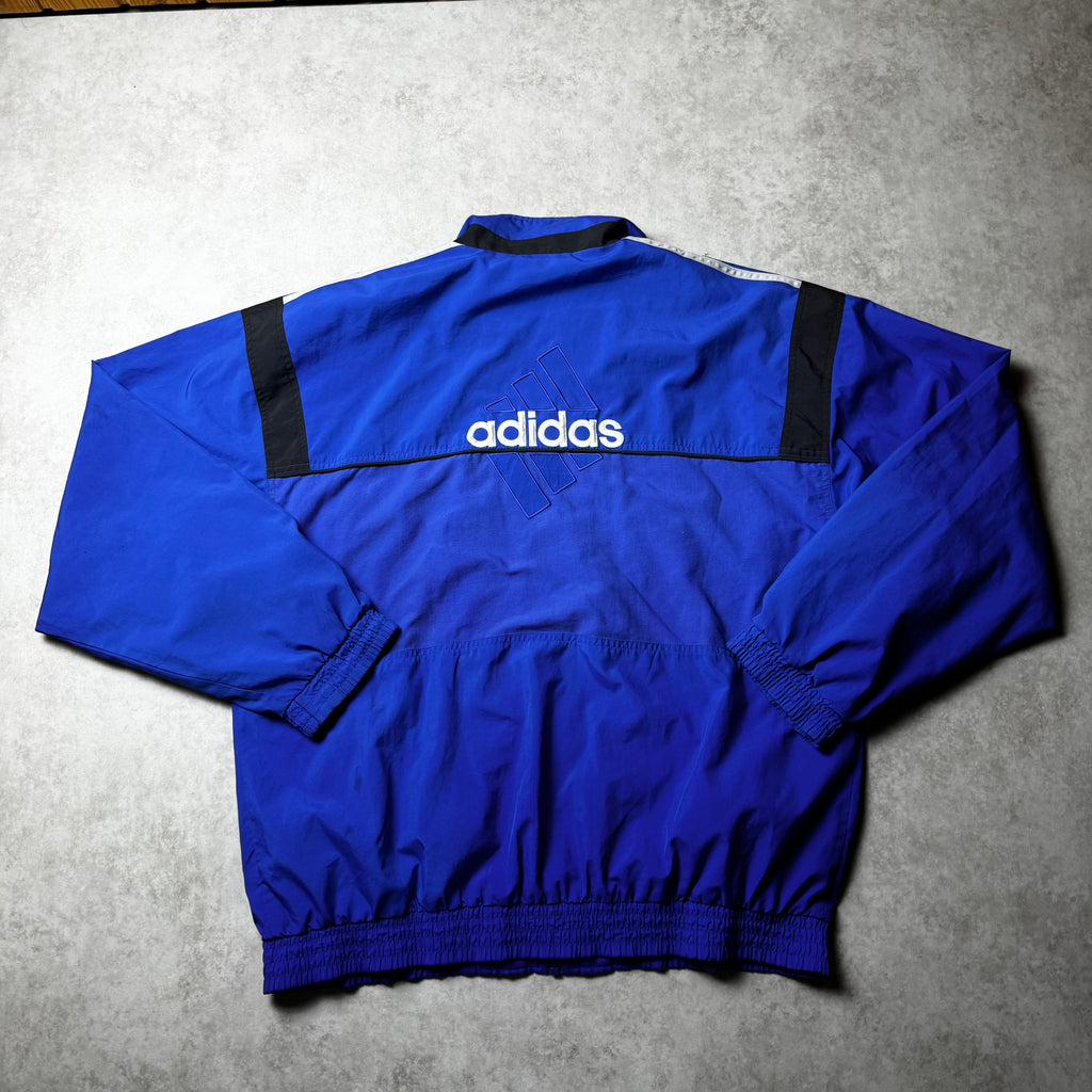 Blue Adidas Vintage Windbreaker - L