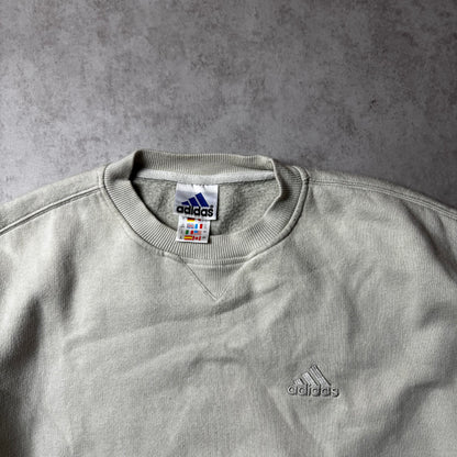 Beige Adidas Vintage Sweatshirt - M