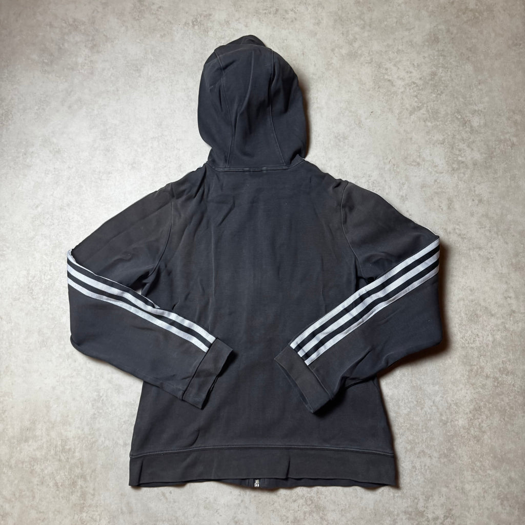 Black Adidas Zip Up Hoodie - M (S)