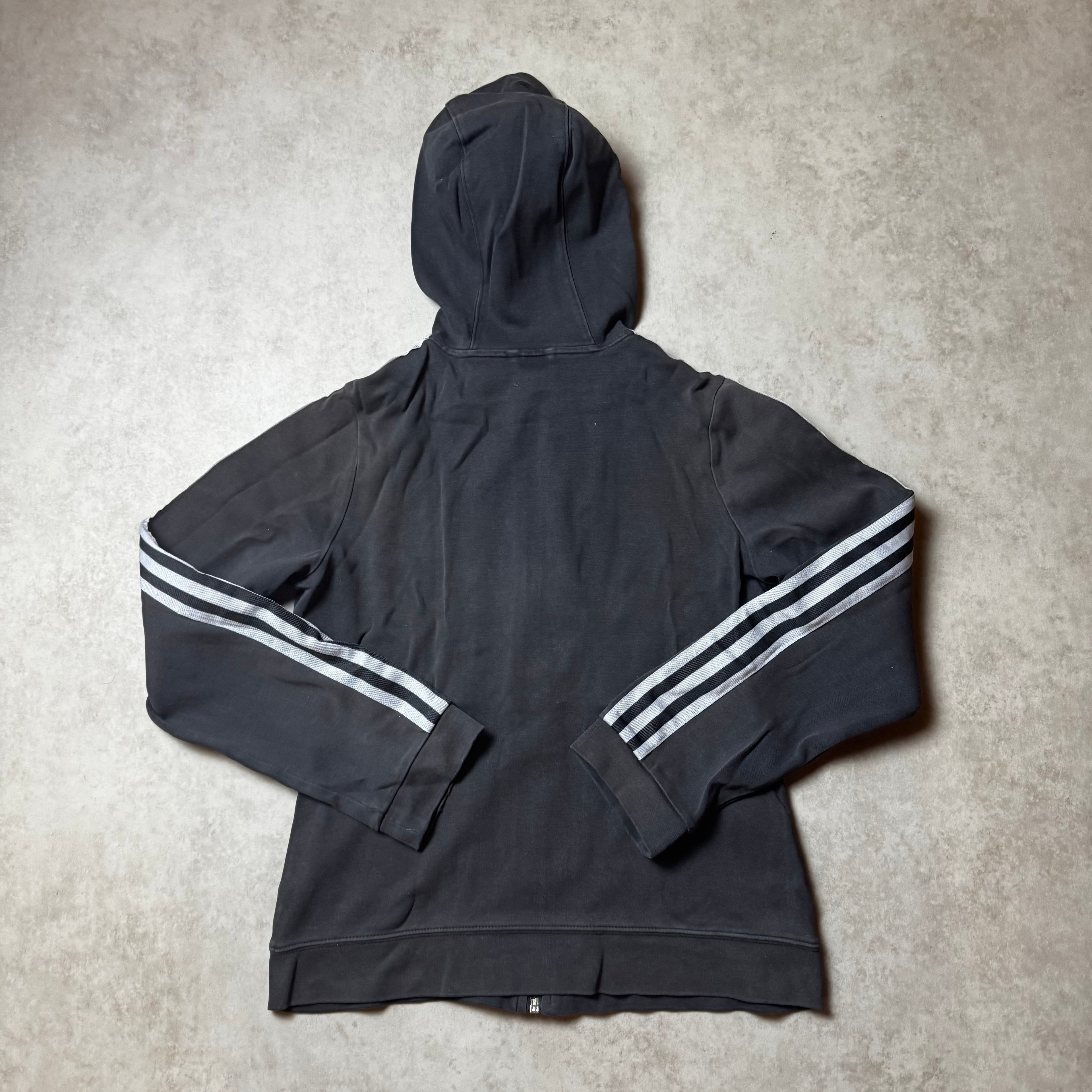 Black Adidas Zip Up Hoodie - M (S)