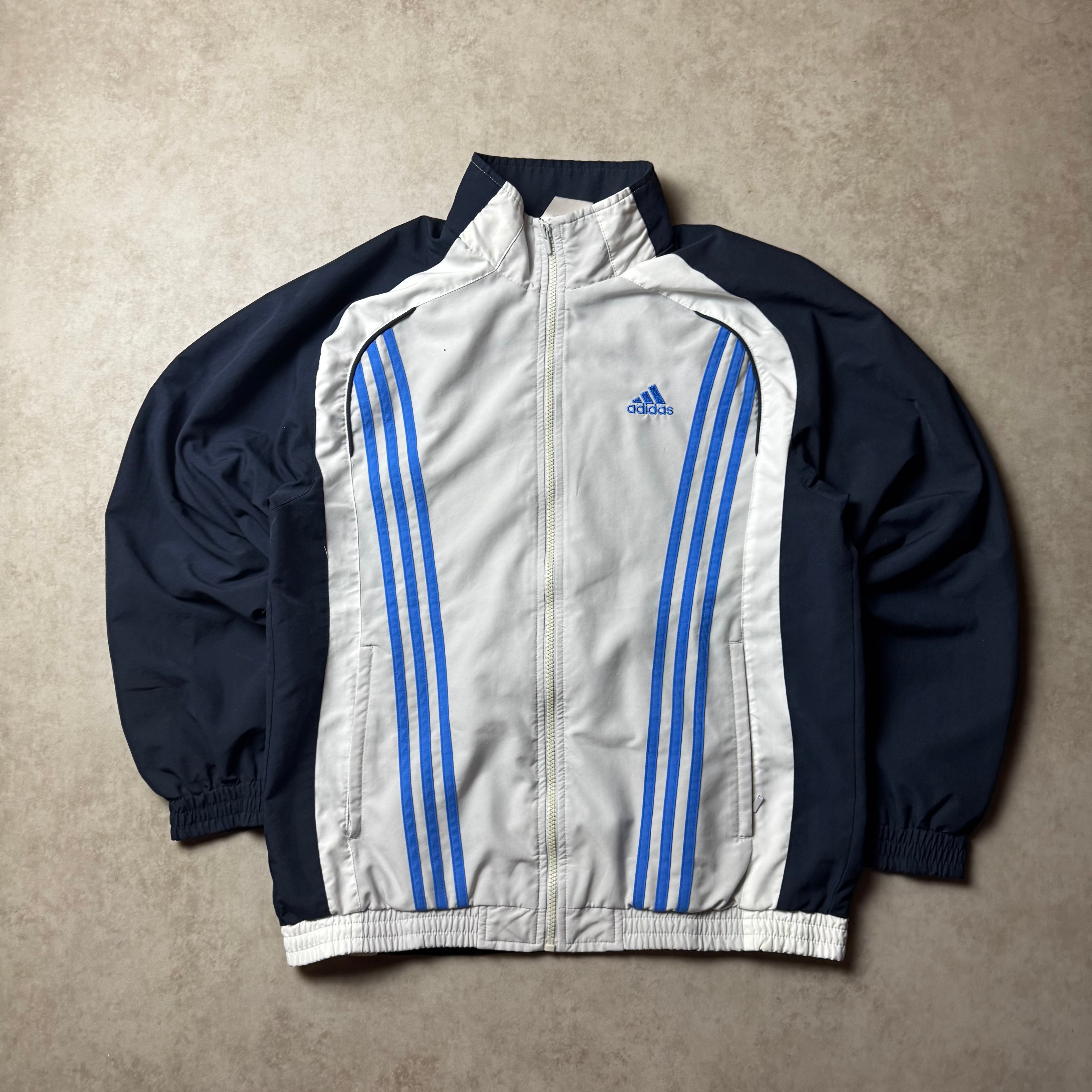 Gray Adidas Vintage Windbreaker - S