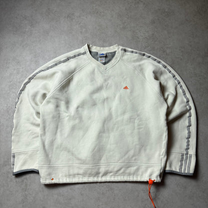 Beige Adidas Vintage Sweatshirt - L