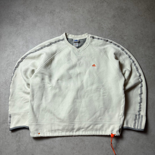 Beige Adidas Vintage Sweatshirt - L