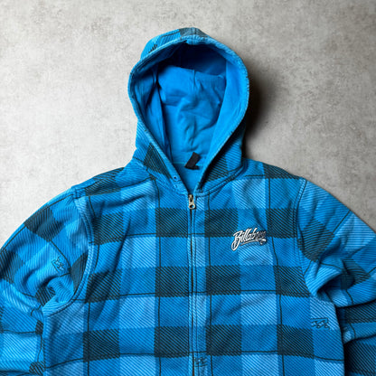Blue Vintage Zip Up Billabong Hoodie - S