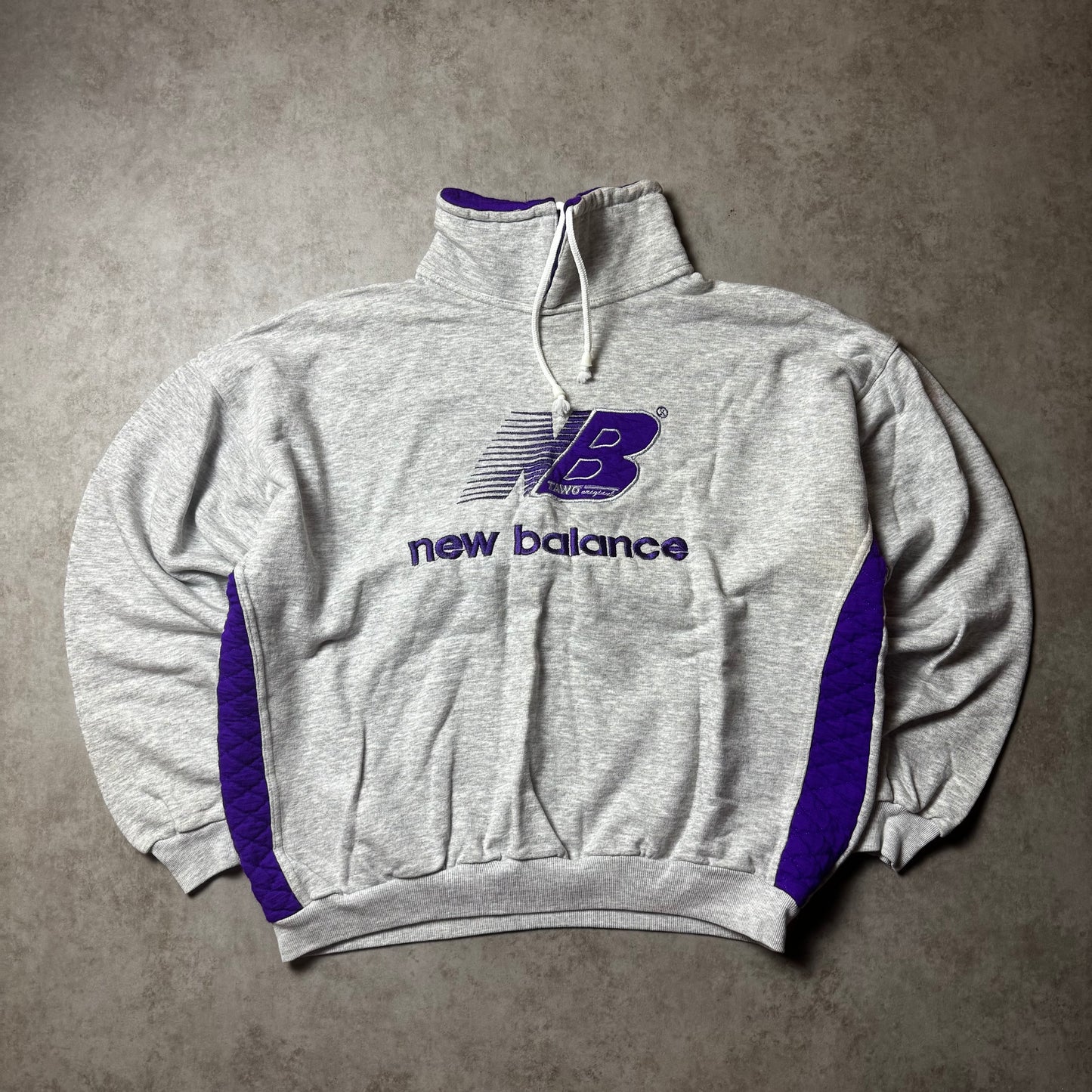 Gray Vintage Cropped New Balance Sweatshirt - XXL (M)