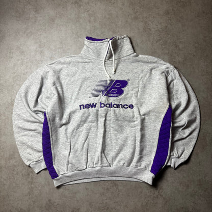 Gray Vintage Cropped New Balance Sweatshirt - XXL (M)