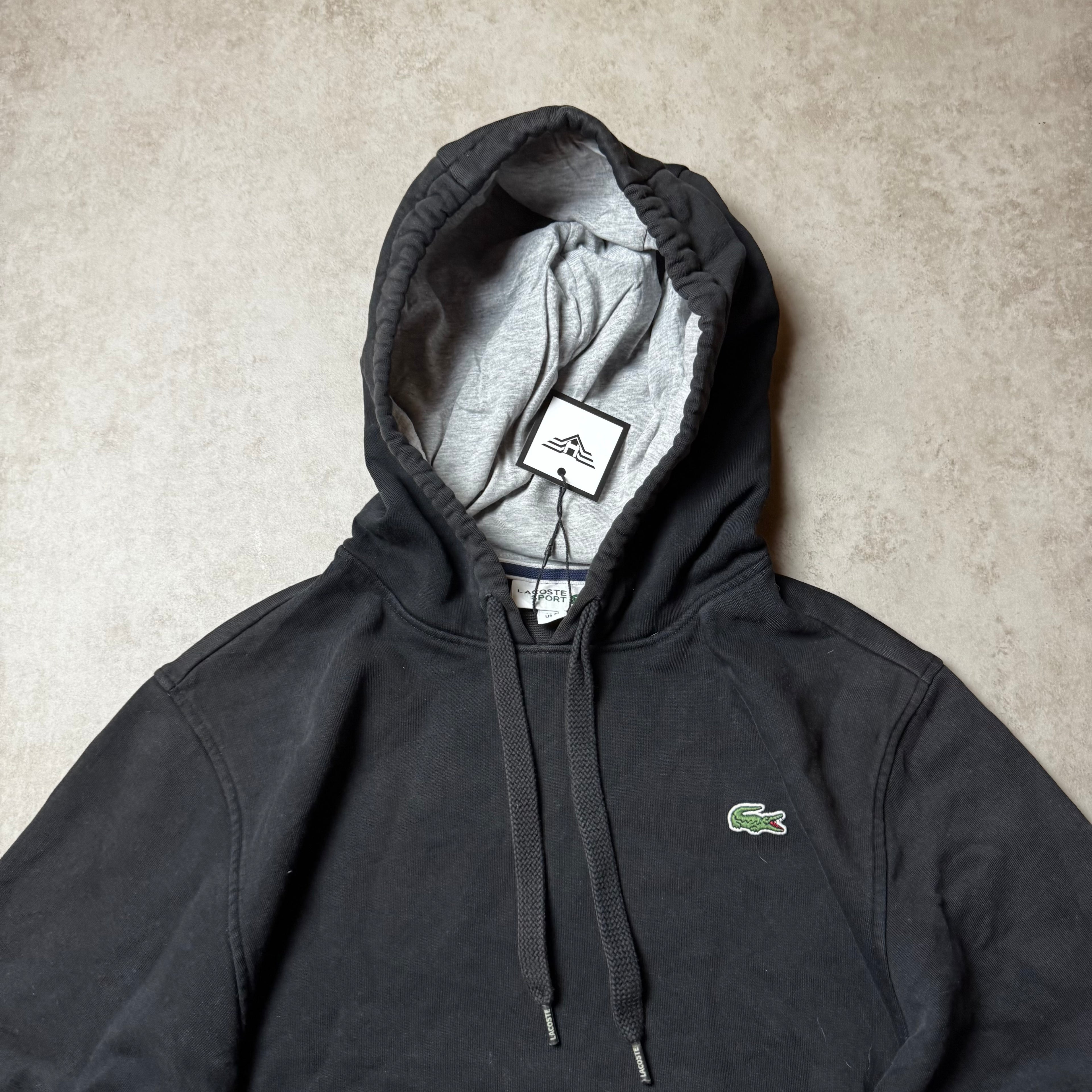 Black Lacoste Hoodie Size M