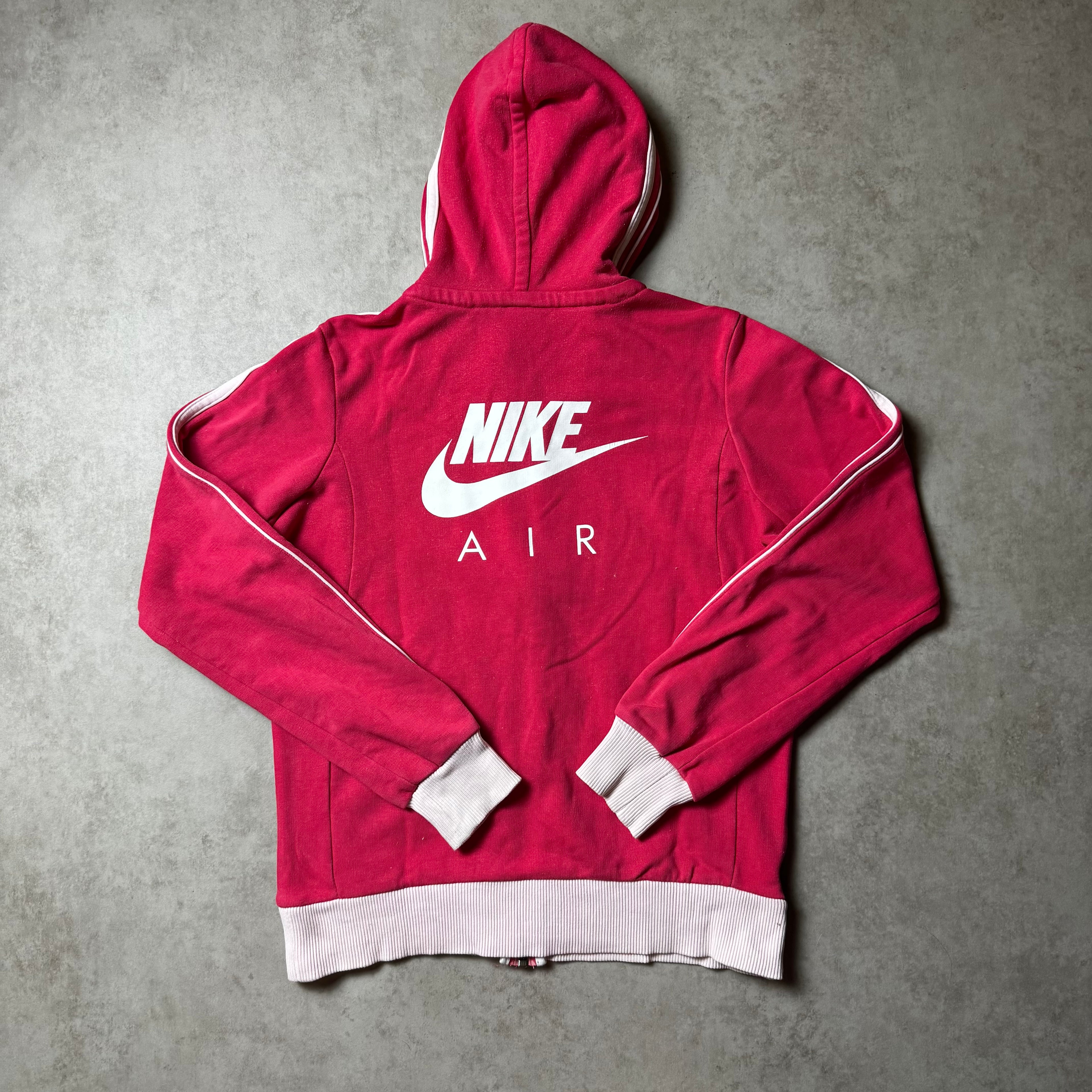 Pink Nike Air Zip Up Hoodie - S