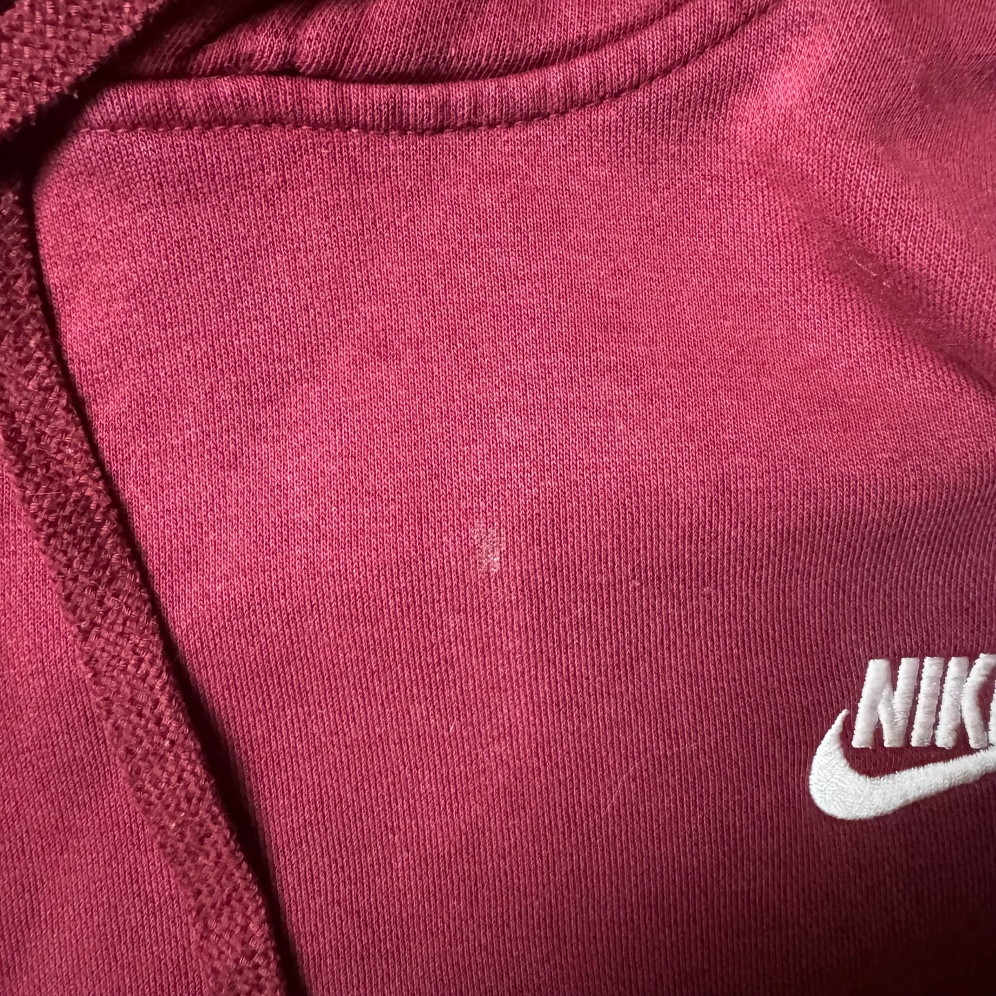 Dark Red Nike Hoodie - Size M