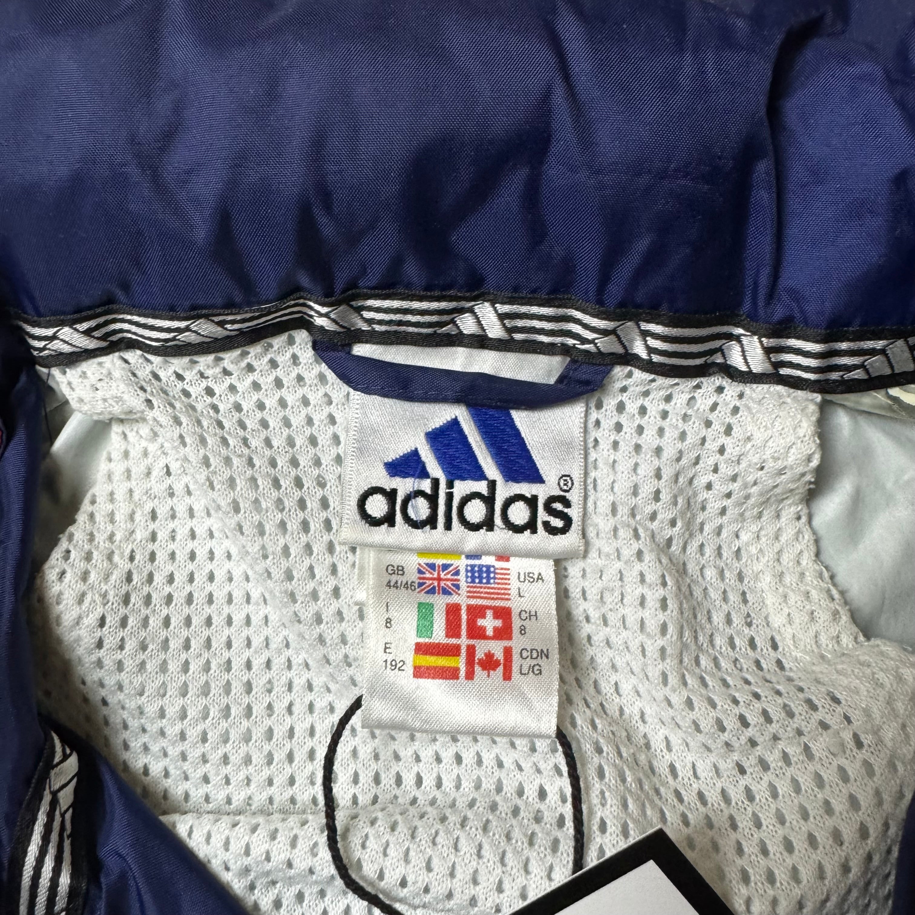 Navy Adidas Track Jacket - L