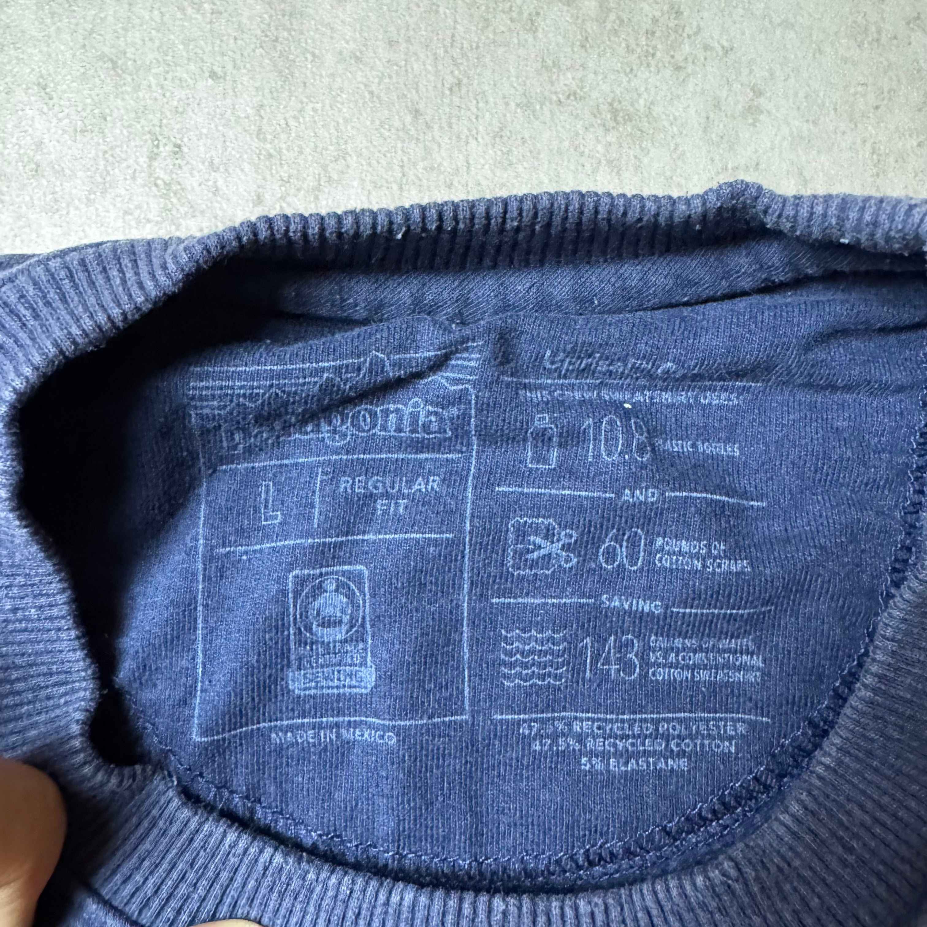 Navy Patagonia Sweatshirt - L