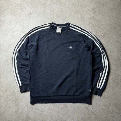 Black Adidas Vintage Sweatshirt - M