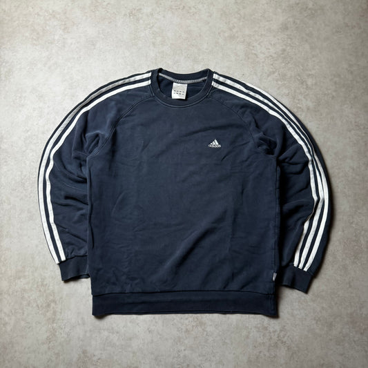 Black Adidas Vintage Sweatshirt - M