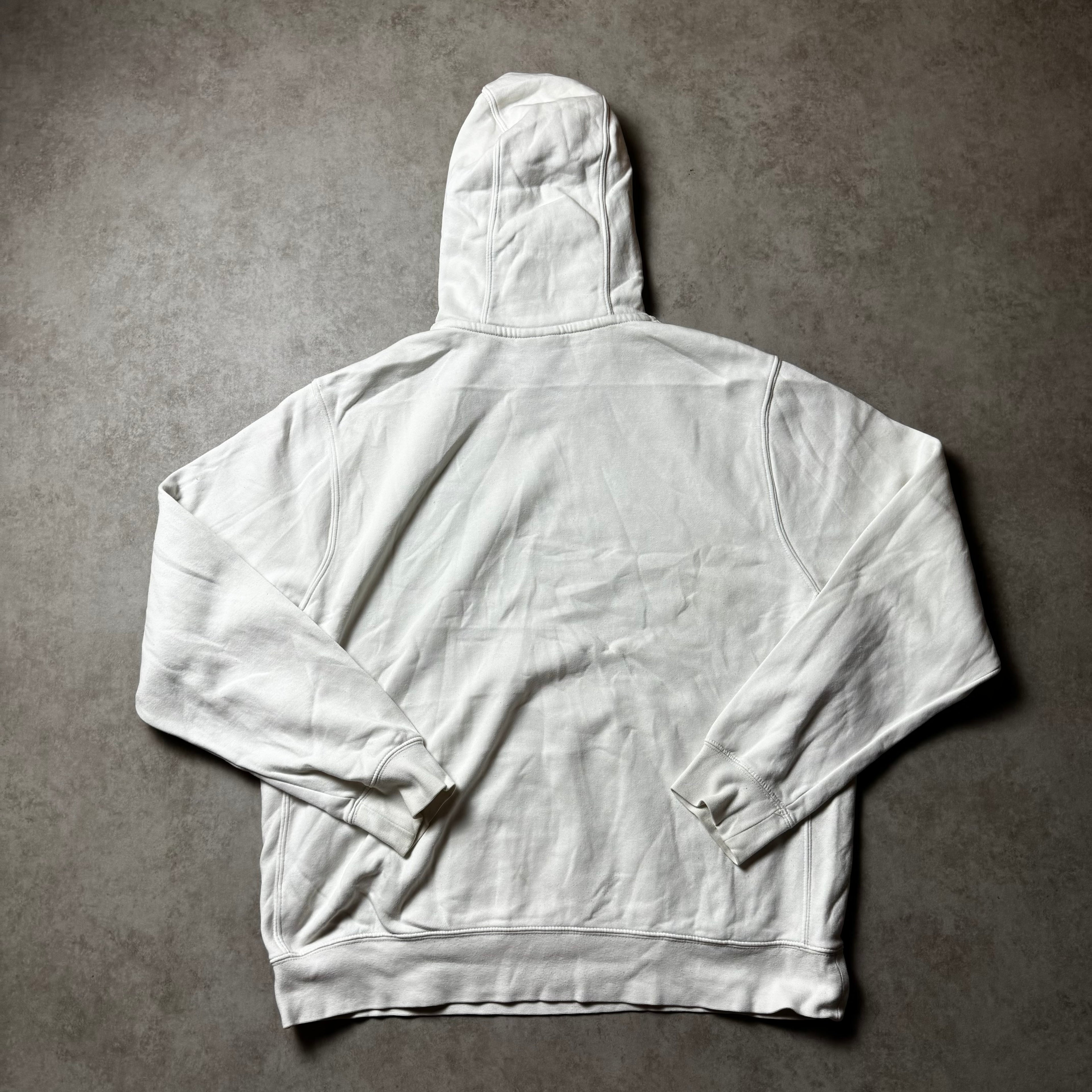 White Nike Hoodie - L