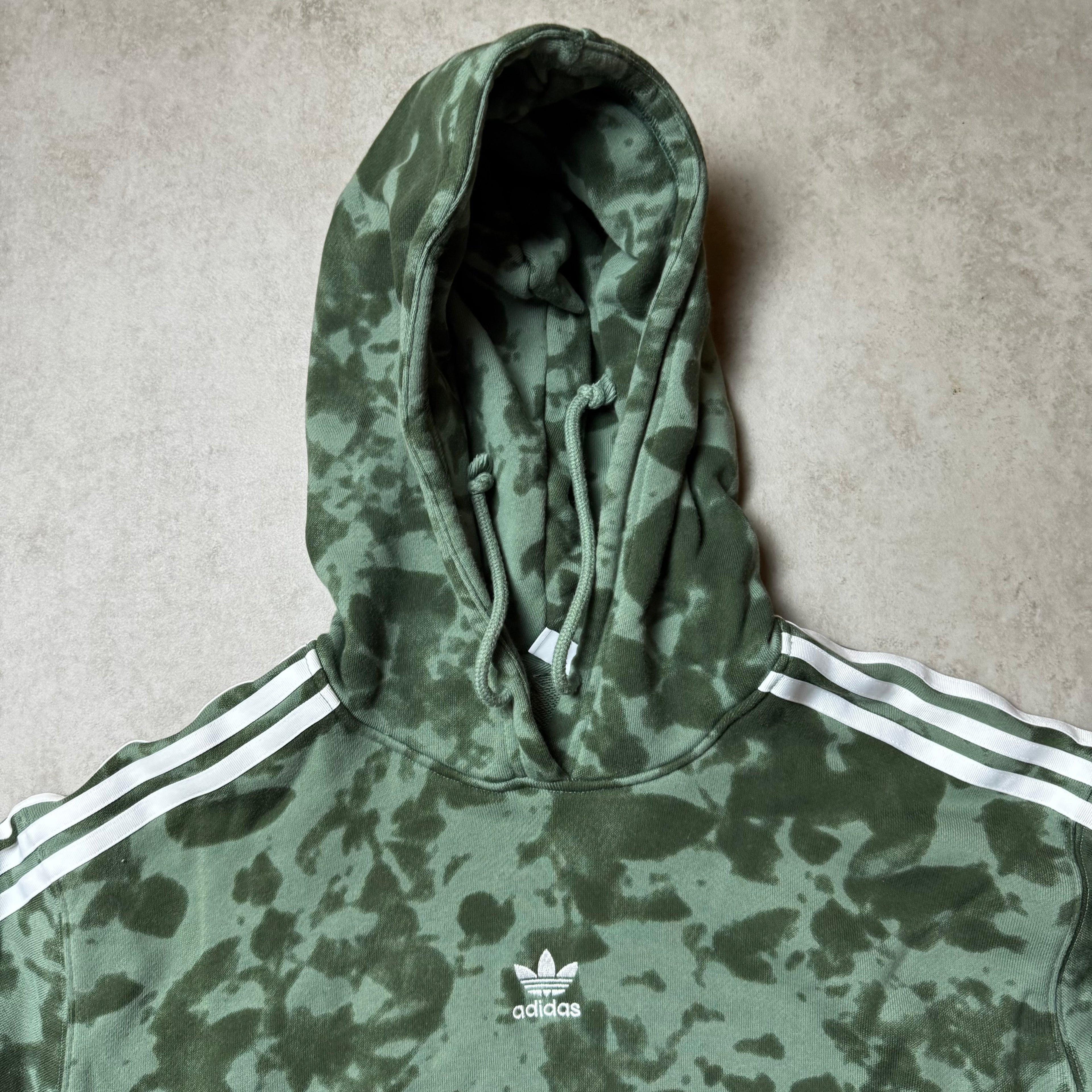Green Adidas Camo Hoodie - L