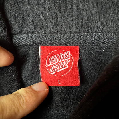Black Santa Cruz Hoodie - L