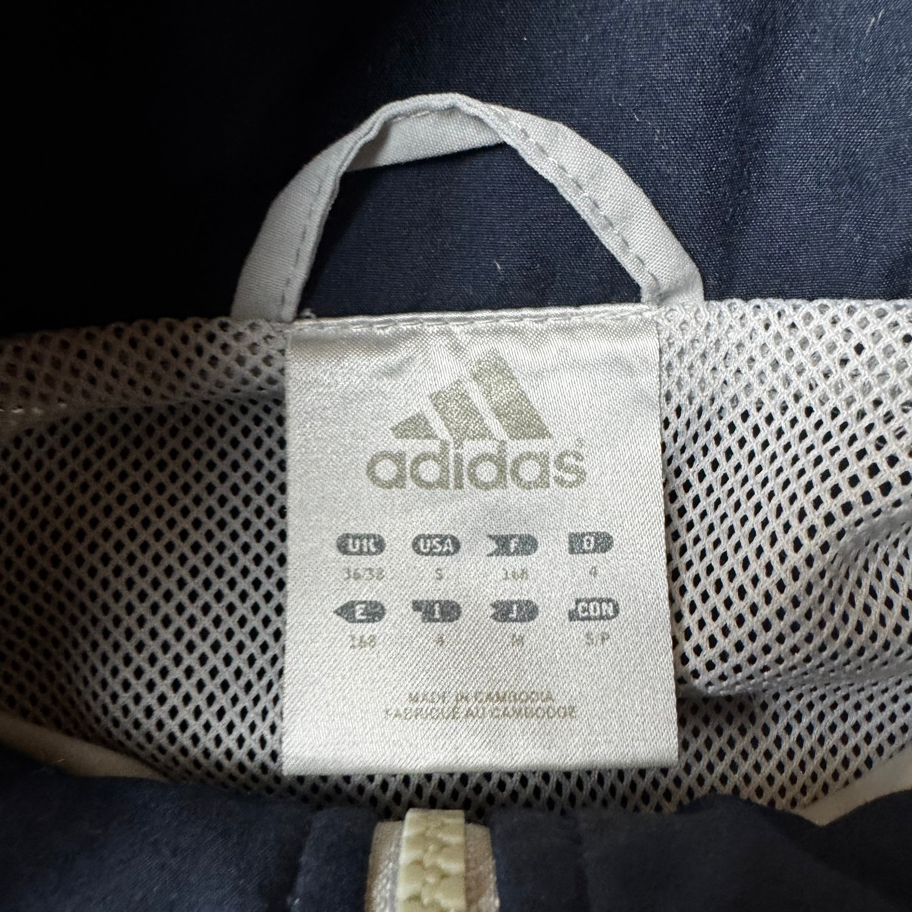 Gray Adidas Vintage Windbreaker - S