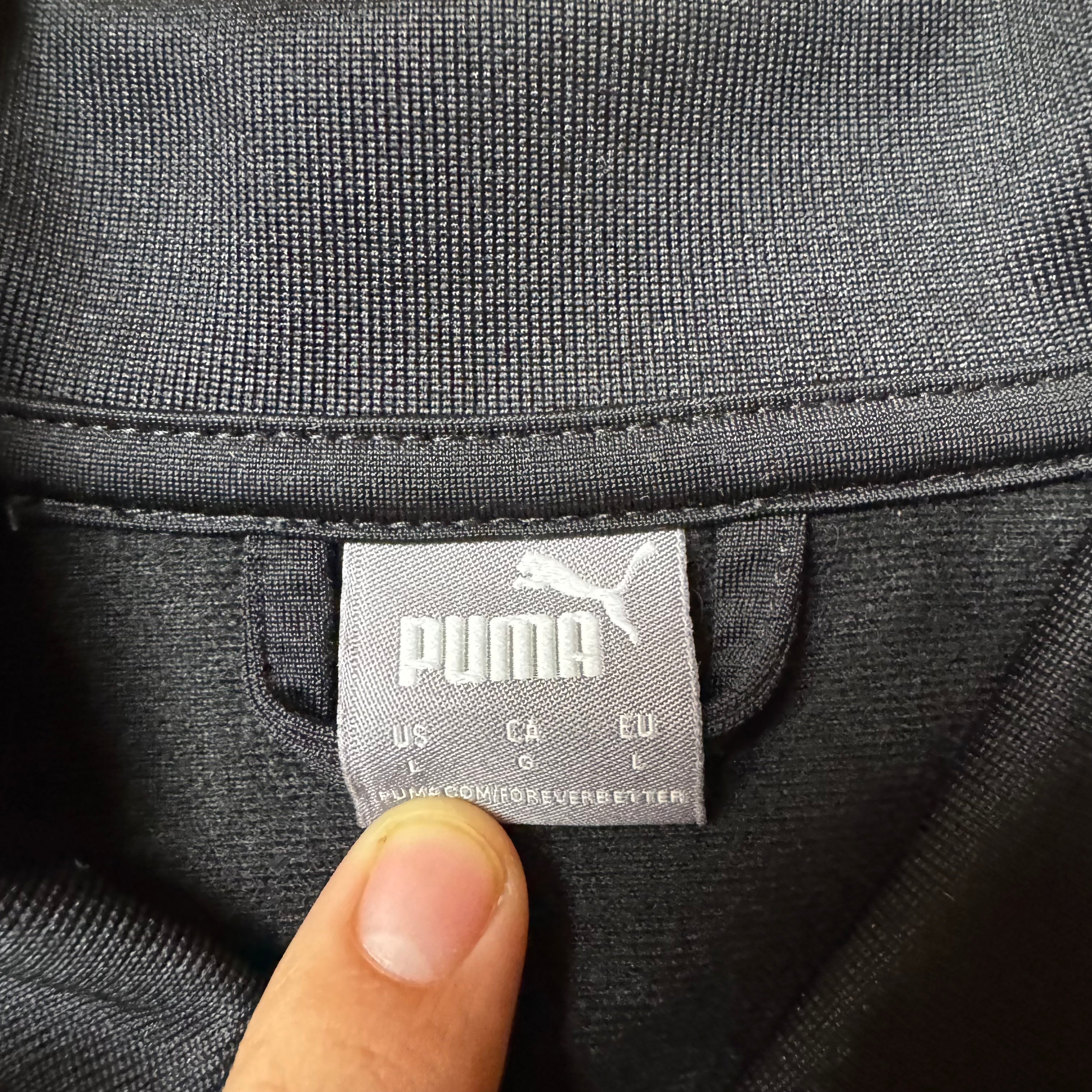 Black Puma Zip Up Hoodie - L (S)