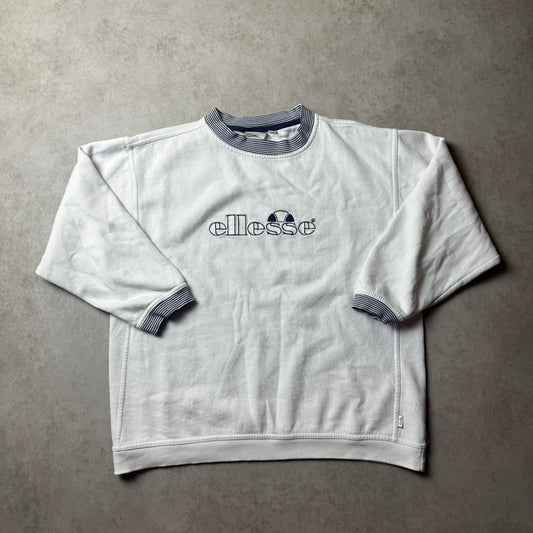 White Ellesse Sweatshirt - S