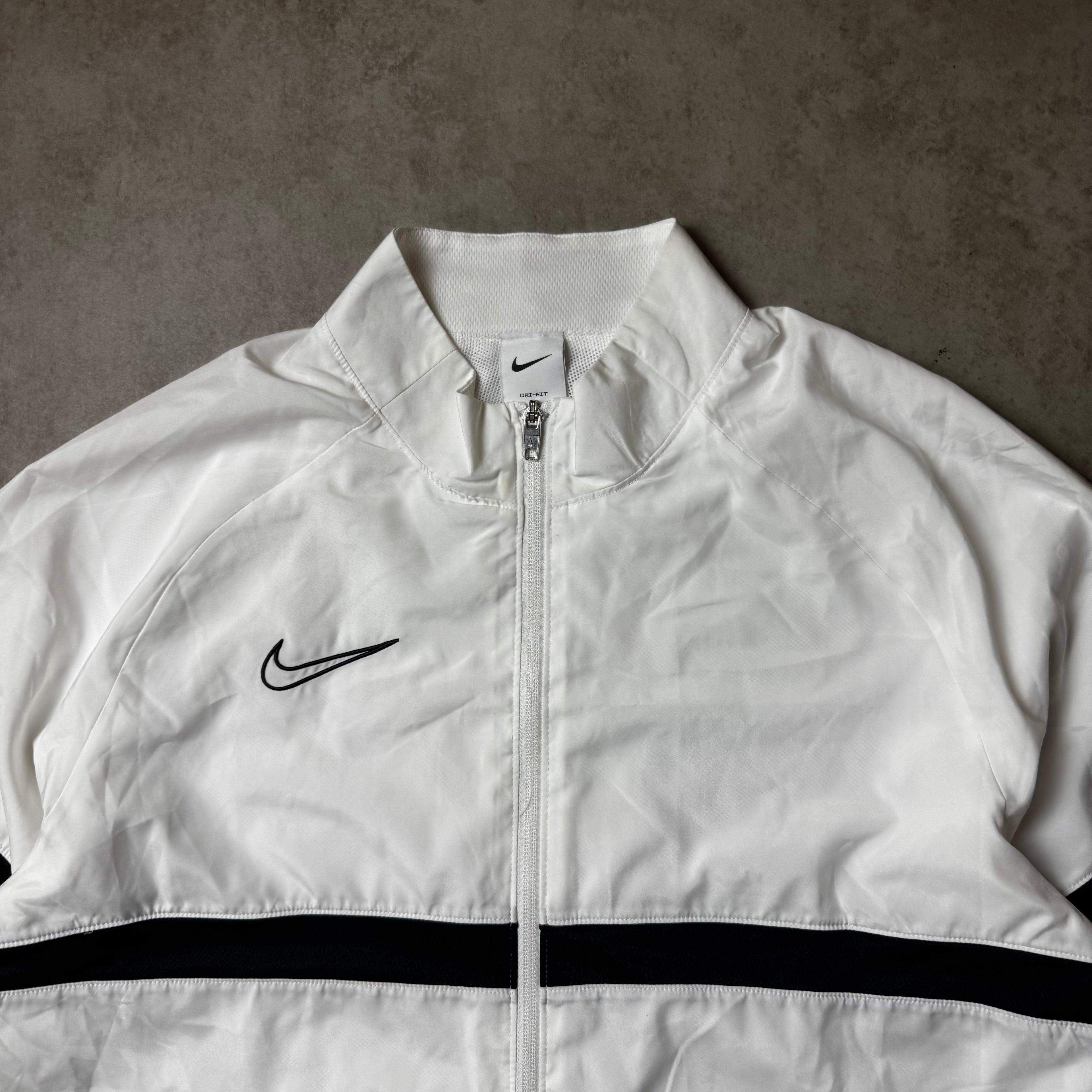 White Vintage Nike Windbreaker - L