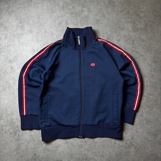 Navy Nike Cortez Vintage Zip Up Hoodie - XS