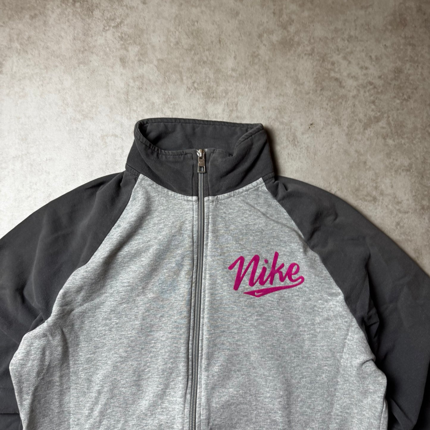 Gray Nike Zip Up Hoodie - L