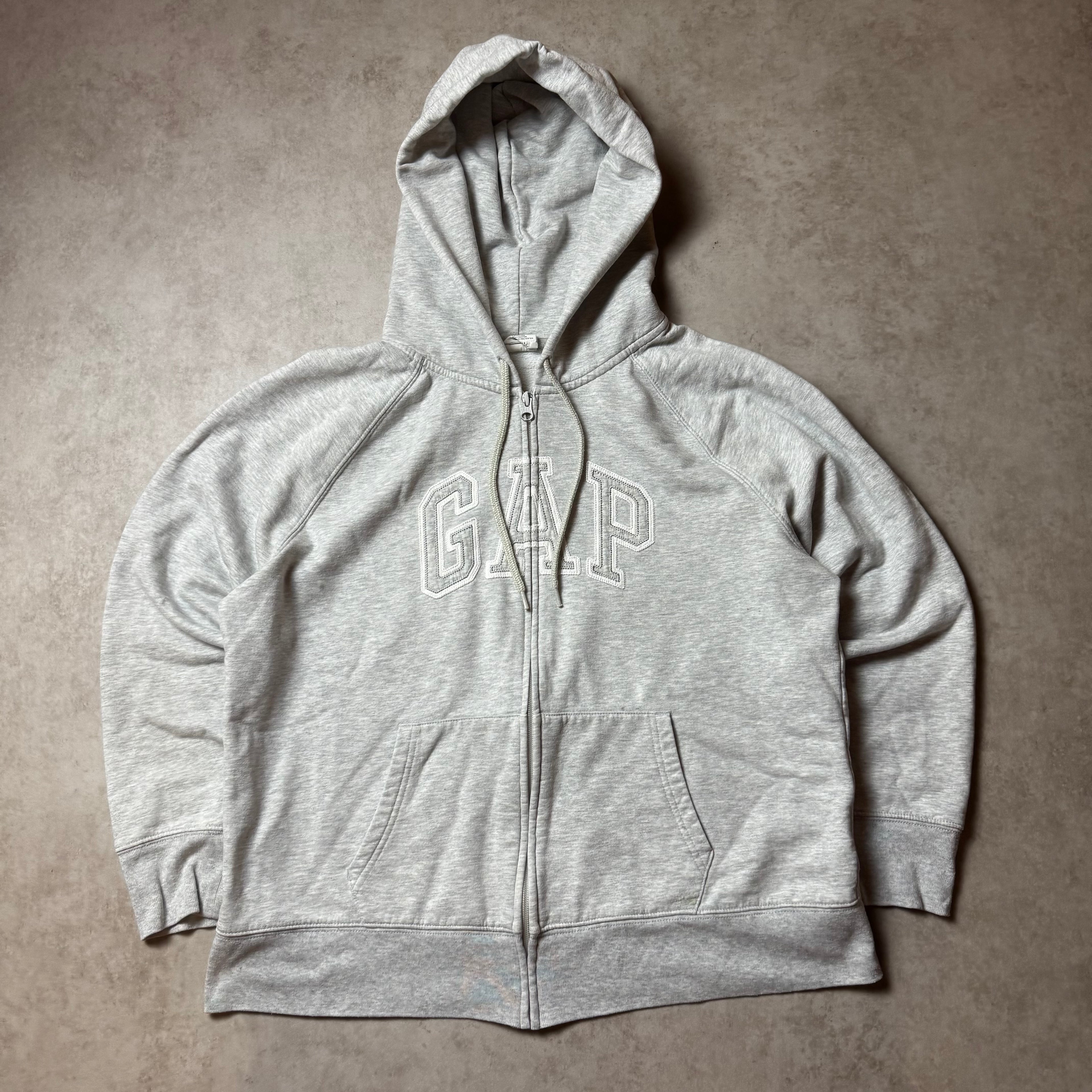 Gray GAP Zip Up Hoodie - XL (L)