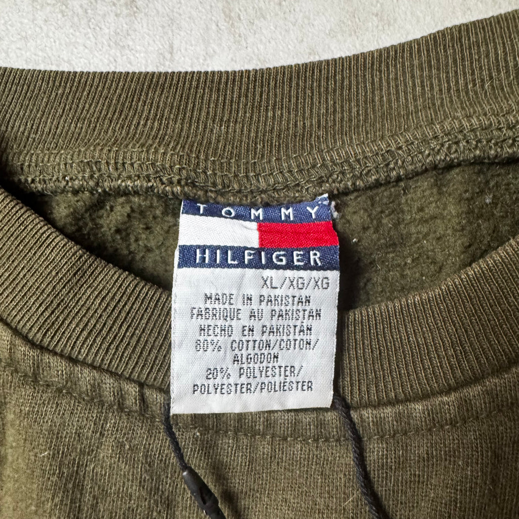 Dark Green Tommy Hilfiger Sweatshirt - Size XL
