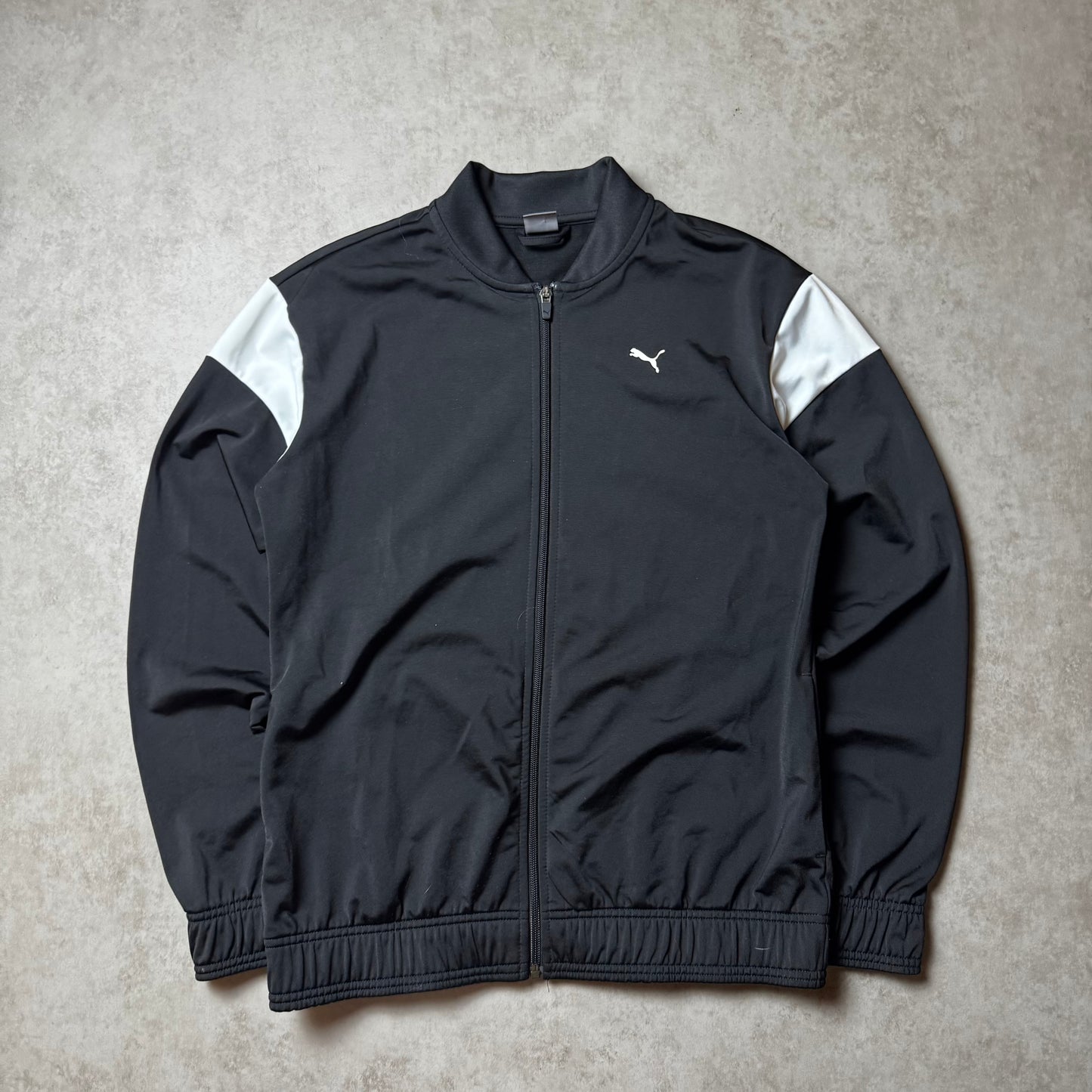 Black Puma Zip Up Hoodie - L (S)