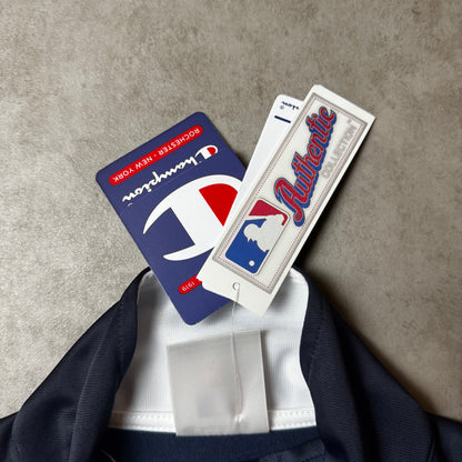 Navy Champion Yankee Zip Up Hoodie - S