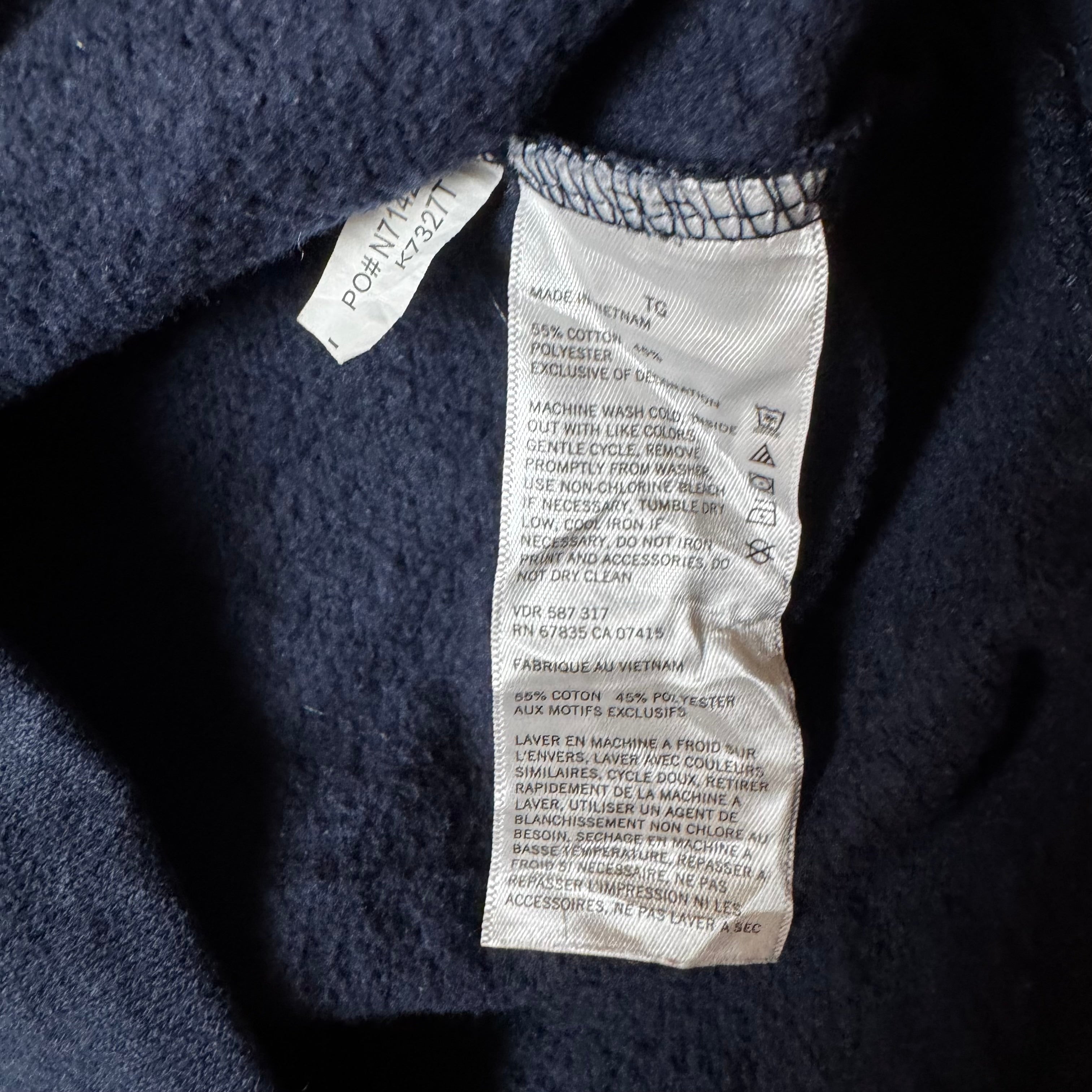 Dark Blue Nautica Quarter Zip - Size L