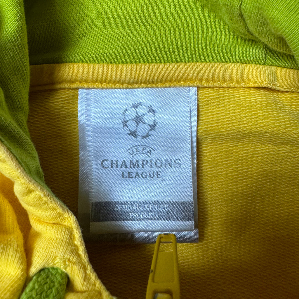 Yellow Champions League Adidas Zip Up Hoodie - S
