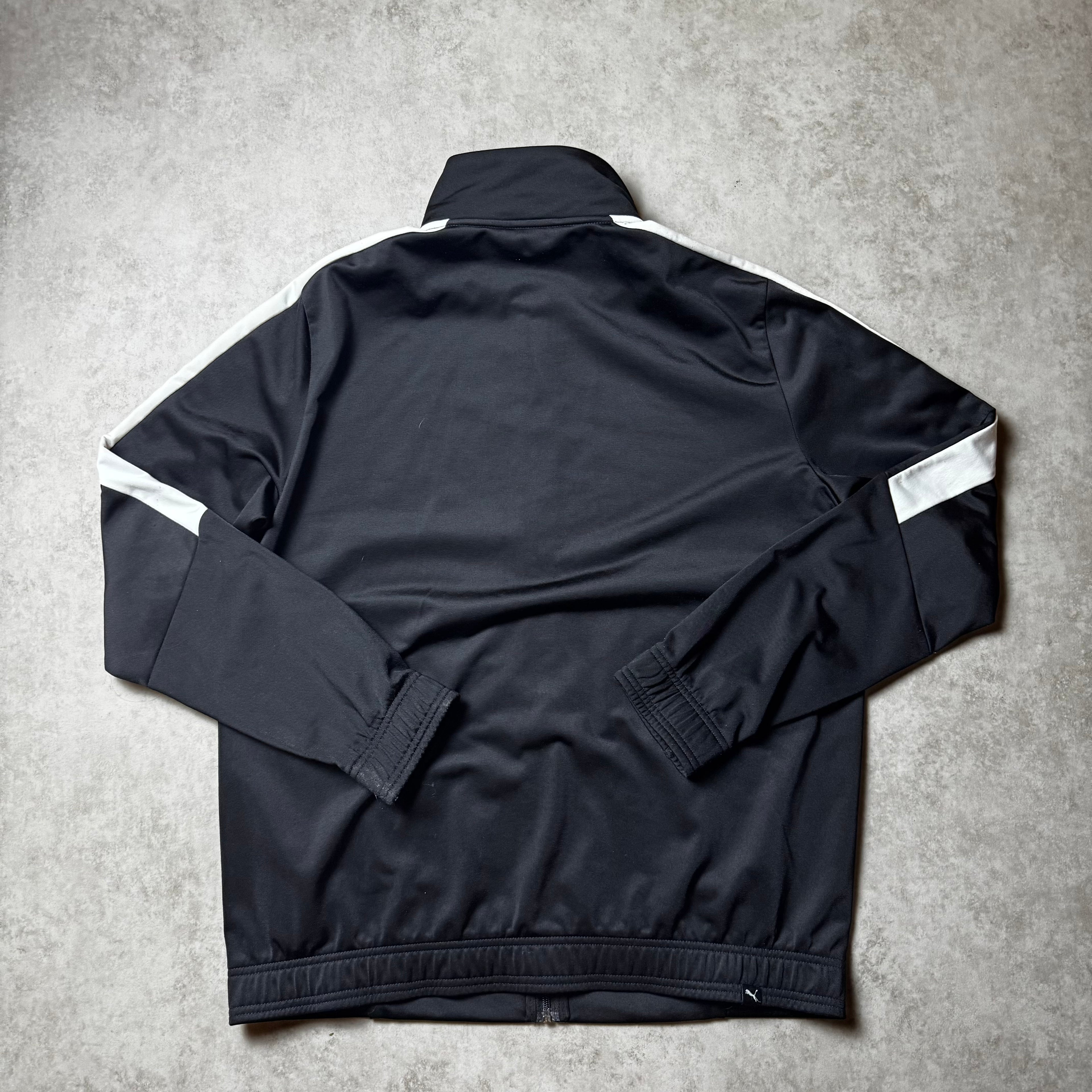 Black Zip Up Puma Hoodie - L