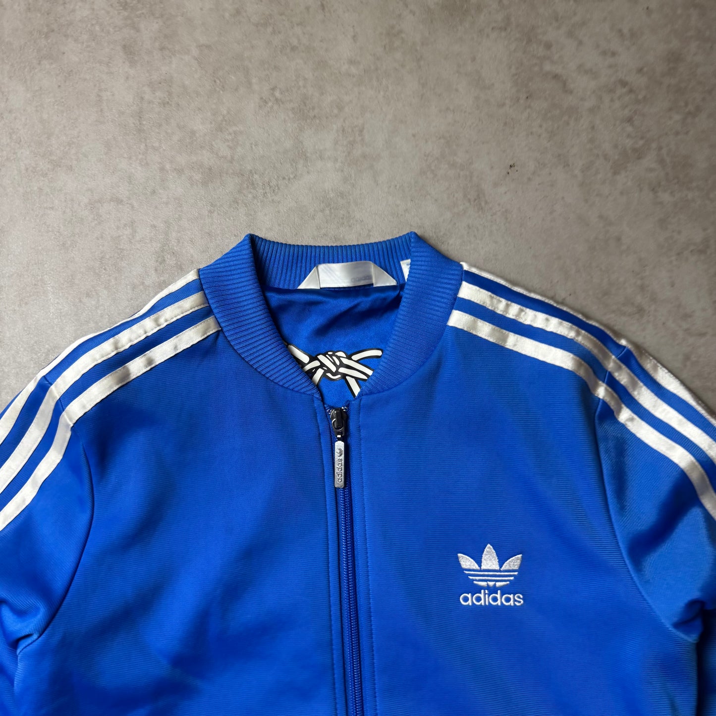 Blue Adidas Zip Up Hoodie - S