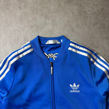 Blue Adidas Zip Up Hoodie - S