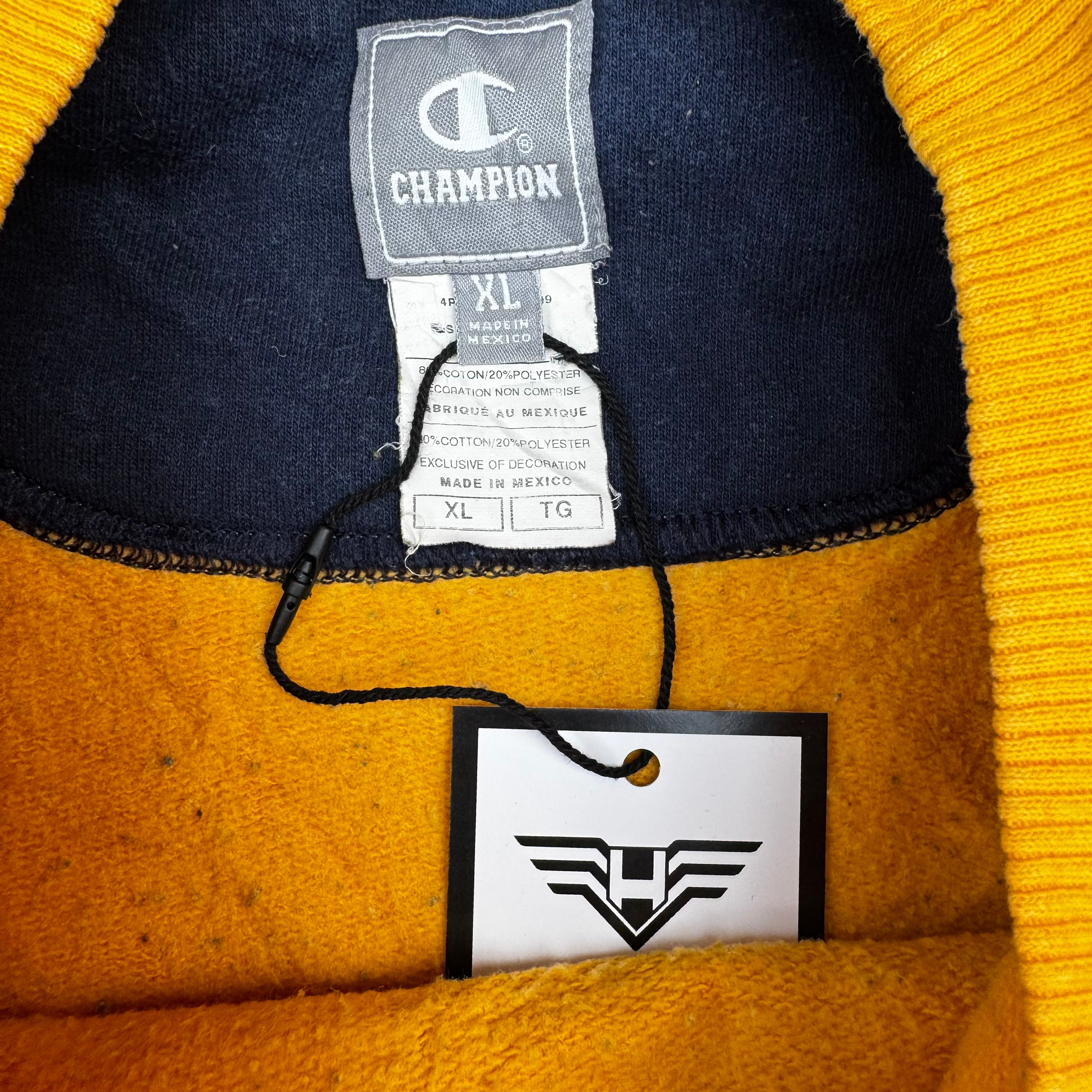 Yellow Champion Sweatshirt - Size XL