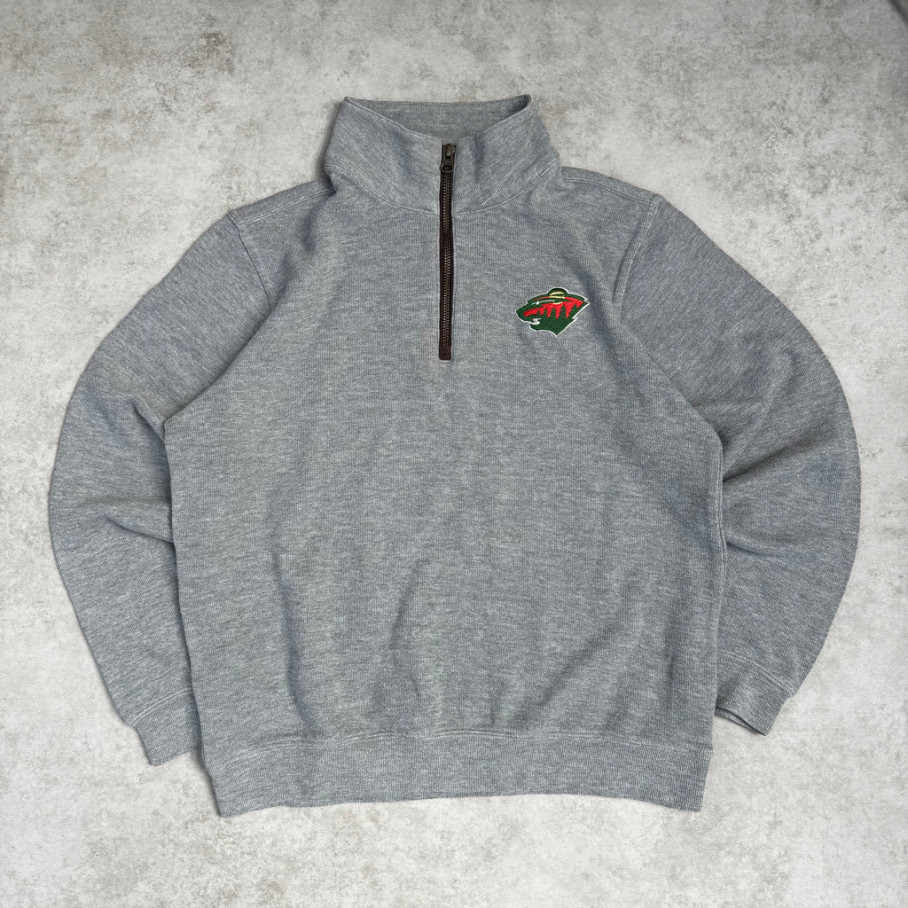 Gray NHL Team Quarter Zip - Size S