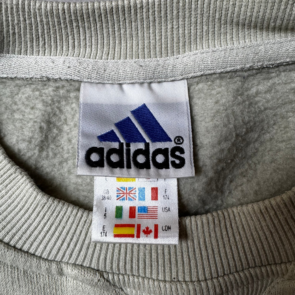 Beige Adidas Vintage Sweatshirt - M