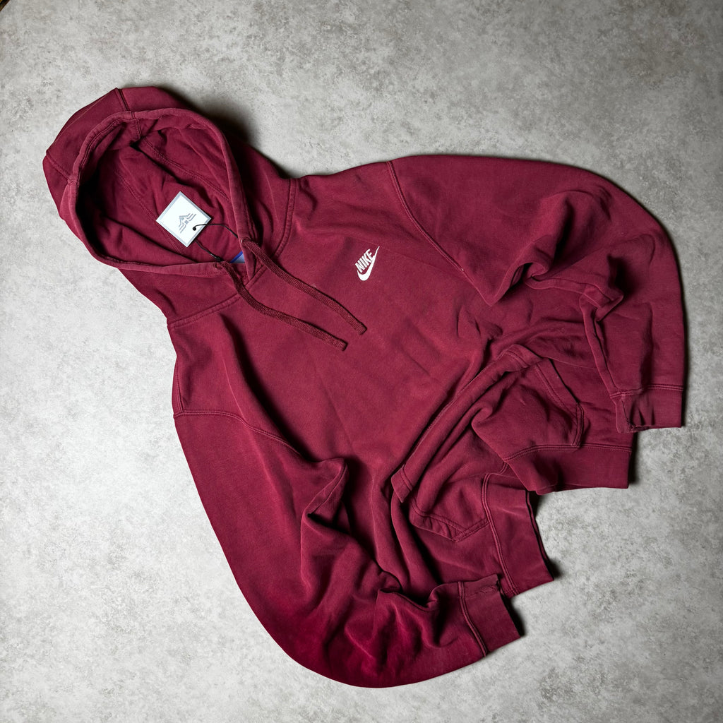 Dark Red Nike Hoodie - Size M