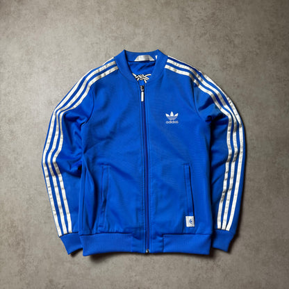 Blue Adidas Zip Up Hoodie - S