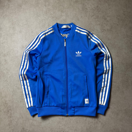 Blue Adidas Zip Up Hoodie - S