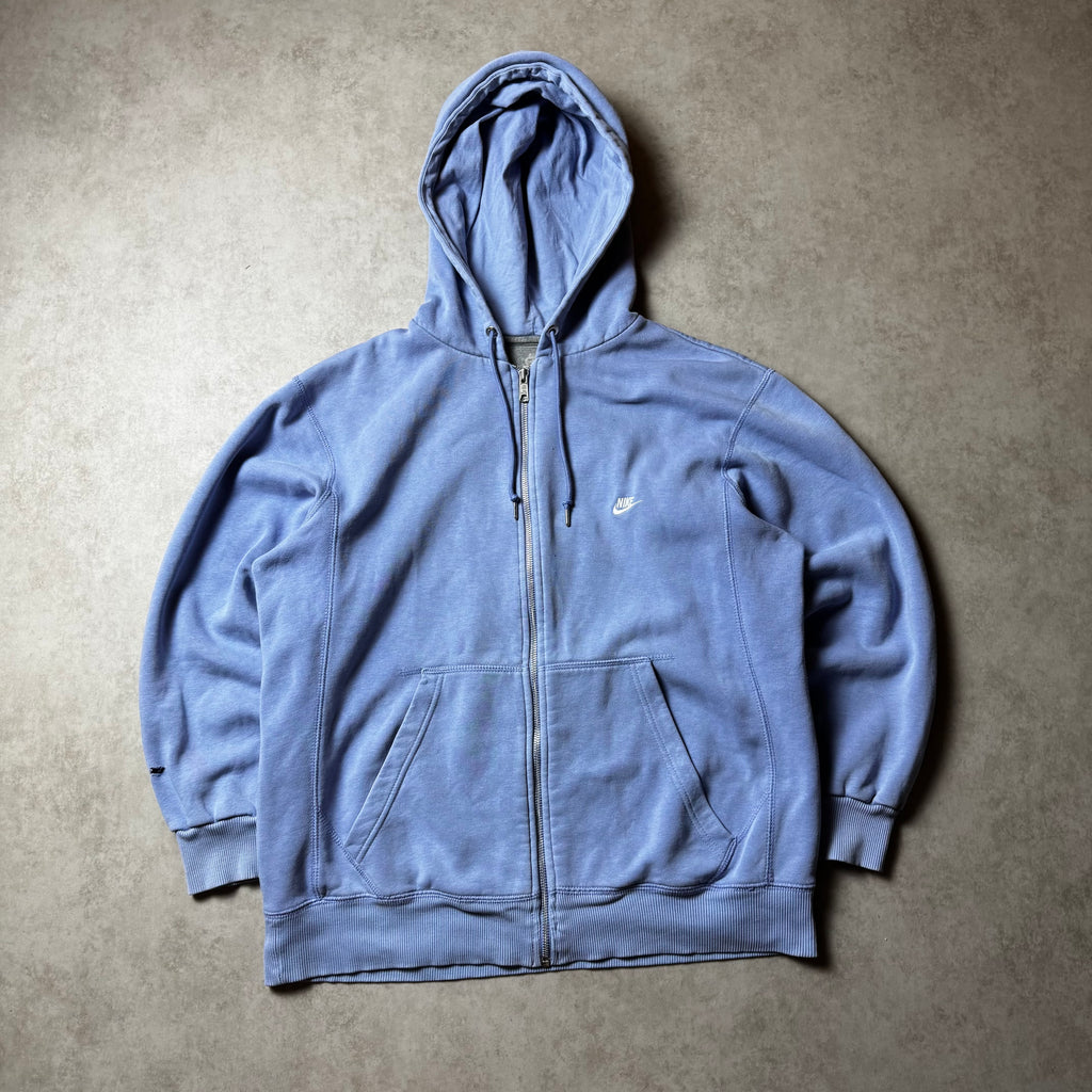 Blue Nike Zip Up Hoodie - L