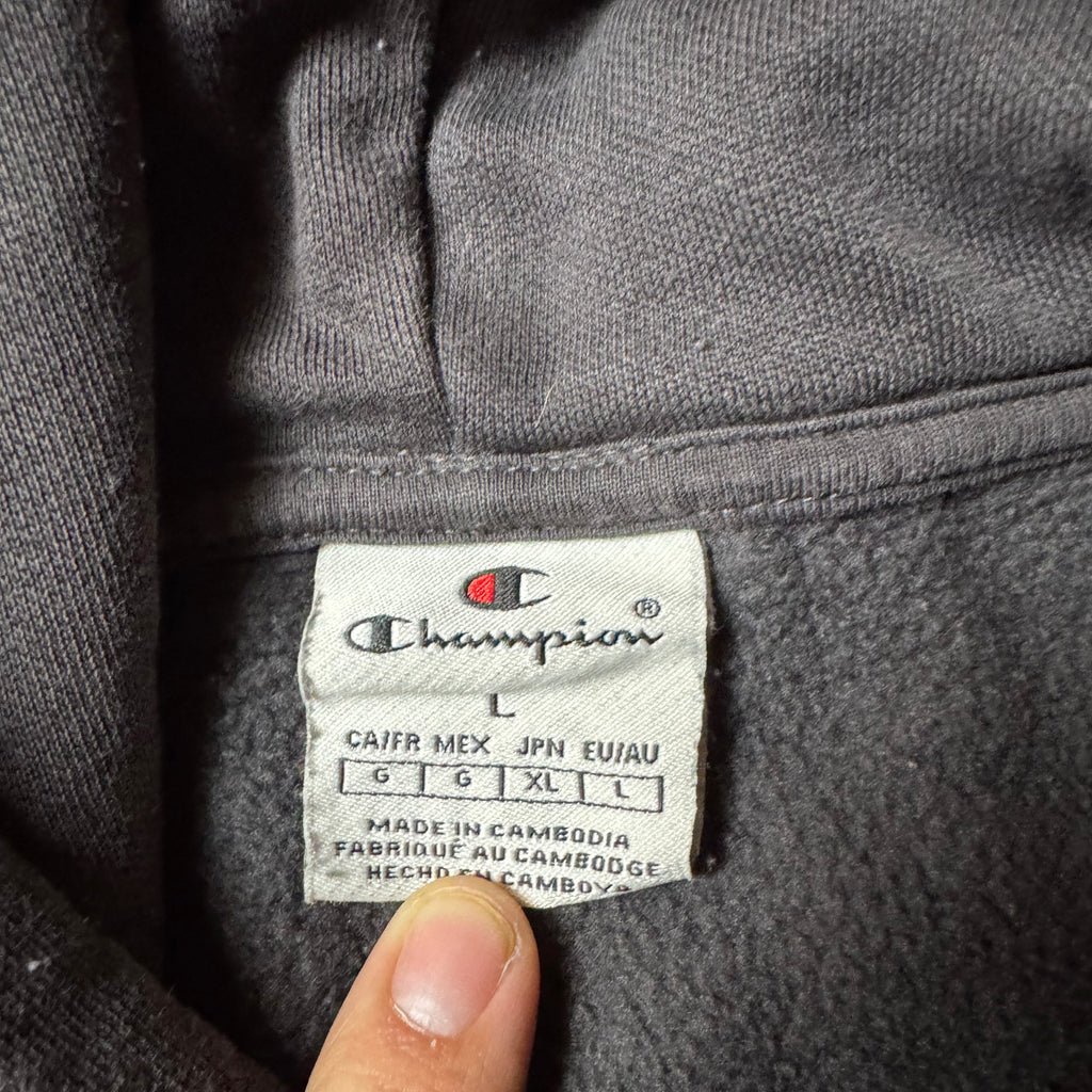 Dark Gray Champion Hoodie - L