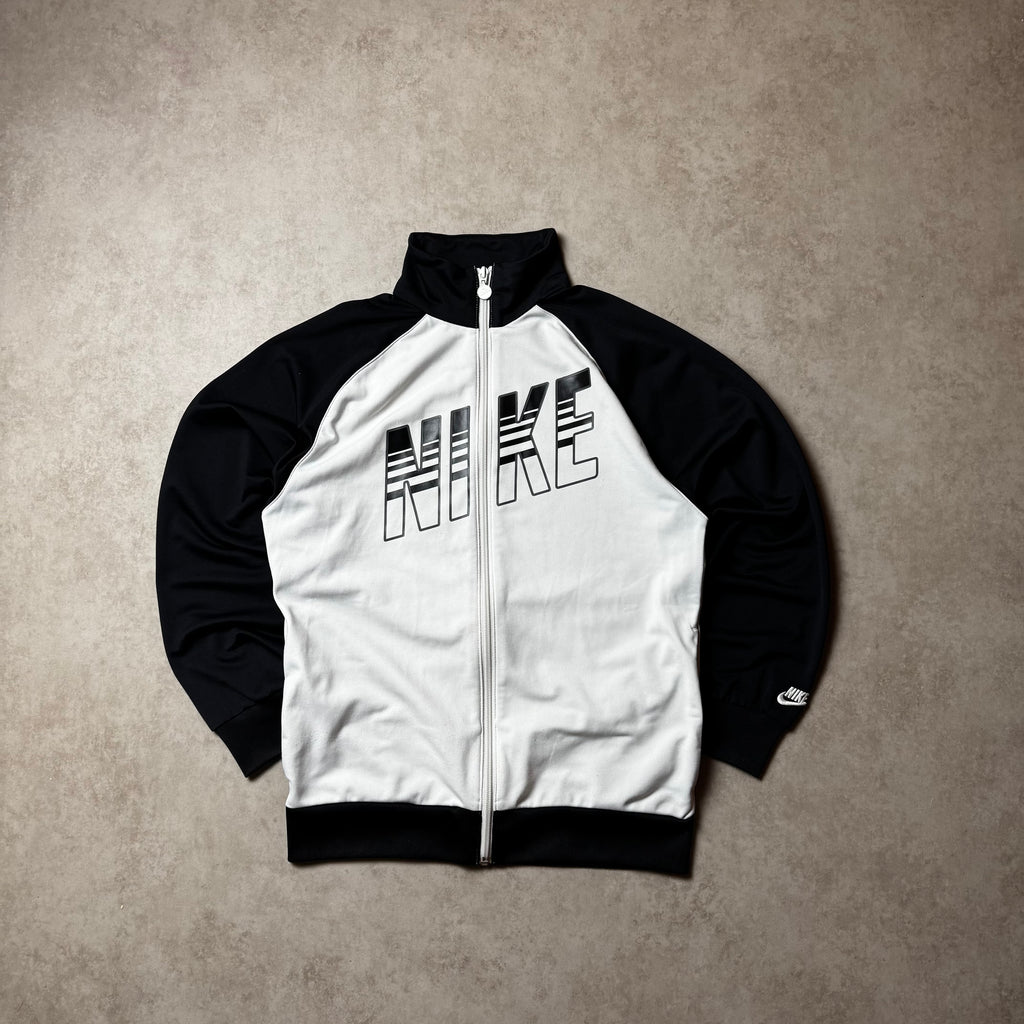 Black and White Zip Up Hoodies - Size L Children's