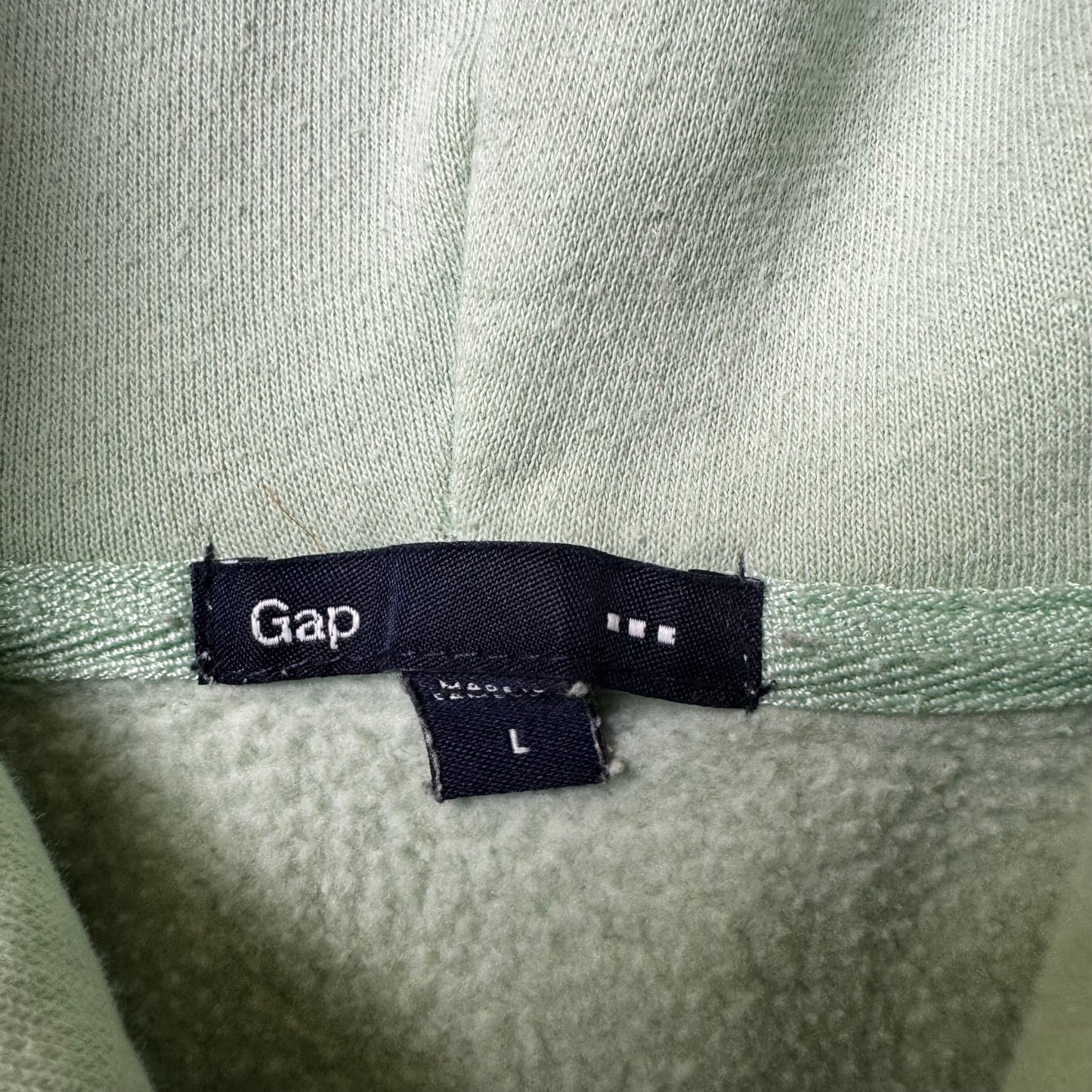 Mint GAP Zip Up Hoodie - L
