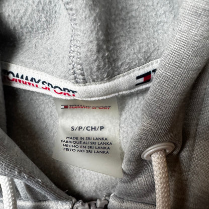 Gray Zip Up Tommy Sport Hoodie - S